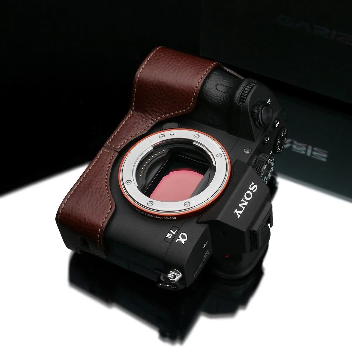 Gariz Brown XS-CHA7M3BRO Genuine Leather Half Case for Sony A7RIII/Sony A7III