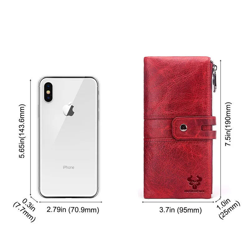 Genuine Leather Large Capacity Wallet