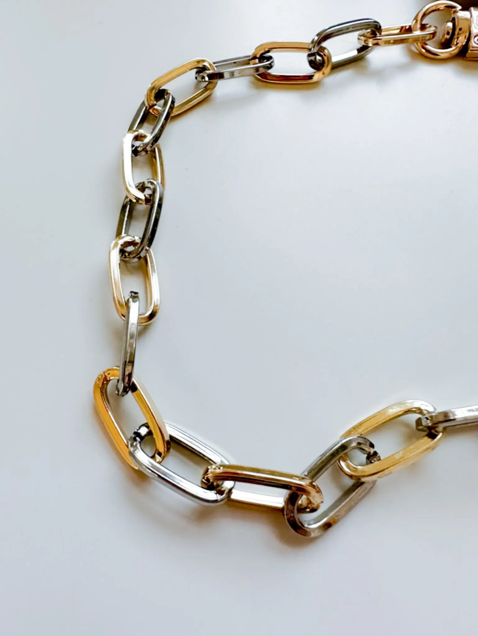 Gold/Silver Paperclip Chain