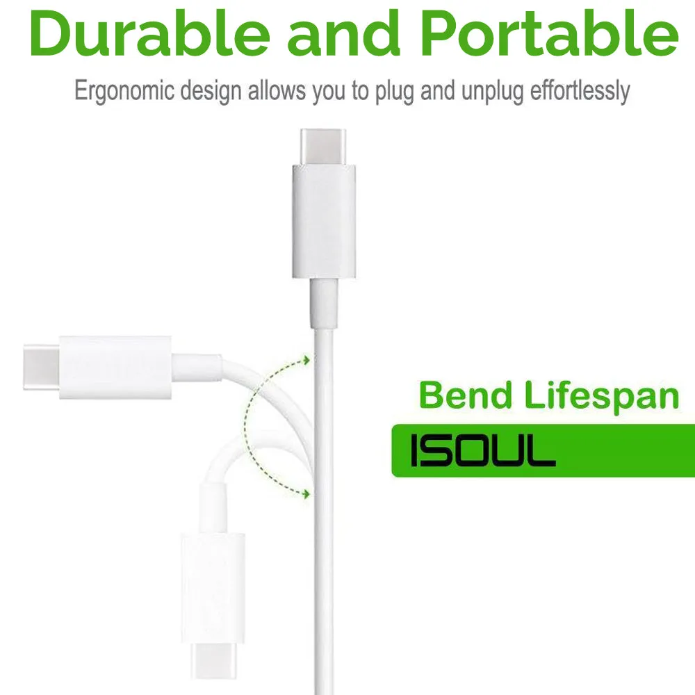 Heavy Duty USB C Type C Data Lead Fast Charge Phone Charger Cable