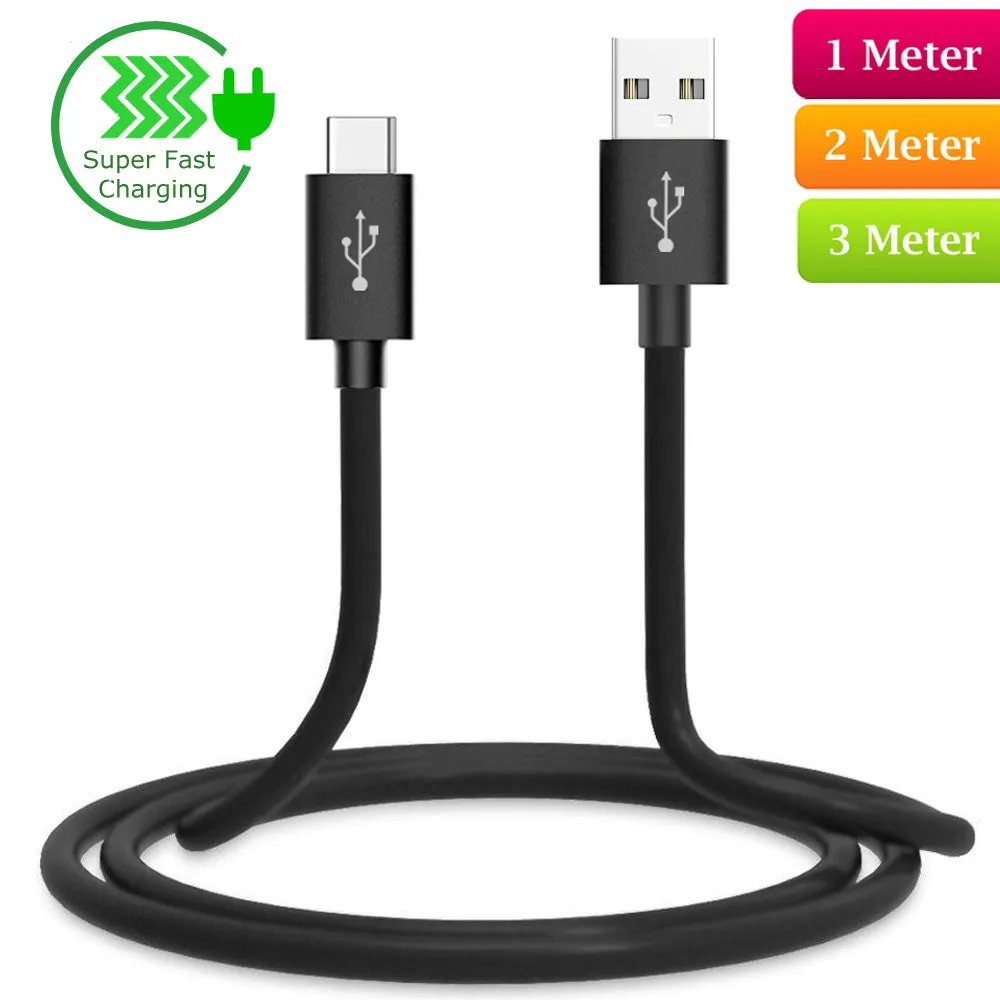 Heavy Duty USB C Type C Data Lead Fast Charge Phone Charger Cable