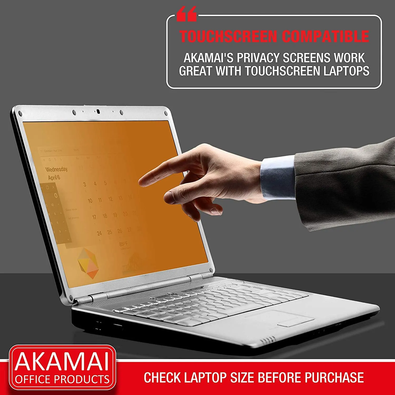 High Clarity Gold 14.0 Inch (Diagonally Measured) Privacy Screen Filter for Widescreen Laptops Anti Glare