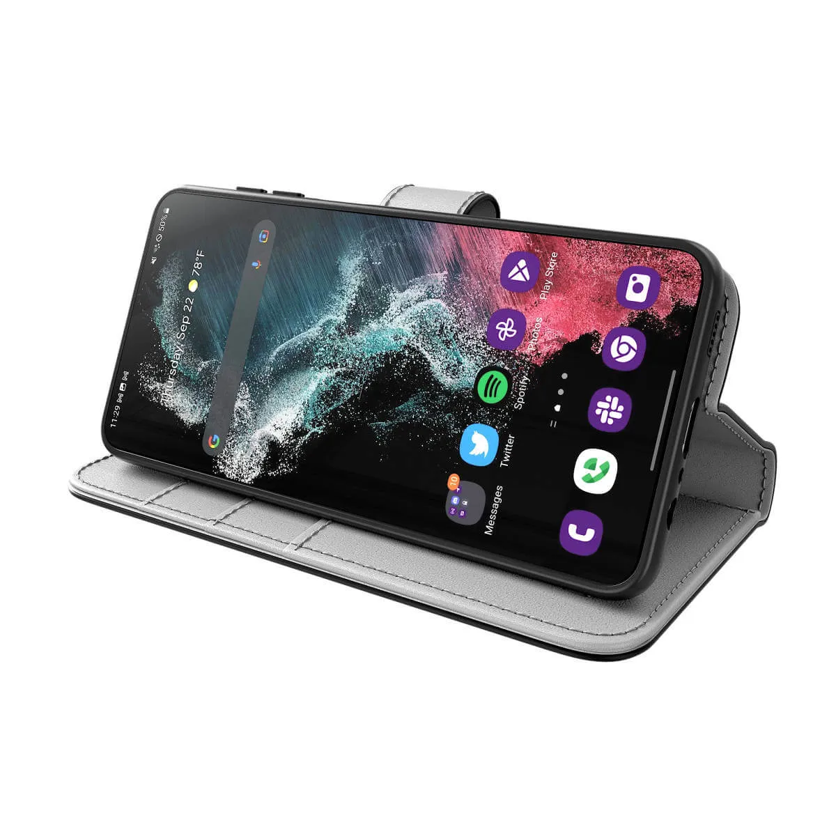 Hugmie® Classic Series iPhone 15 Plus Leather Folio Case