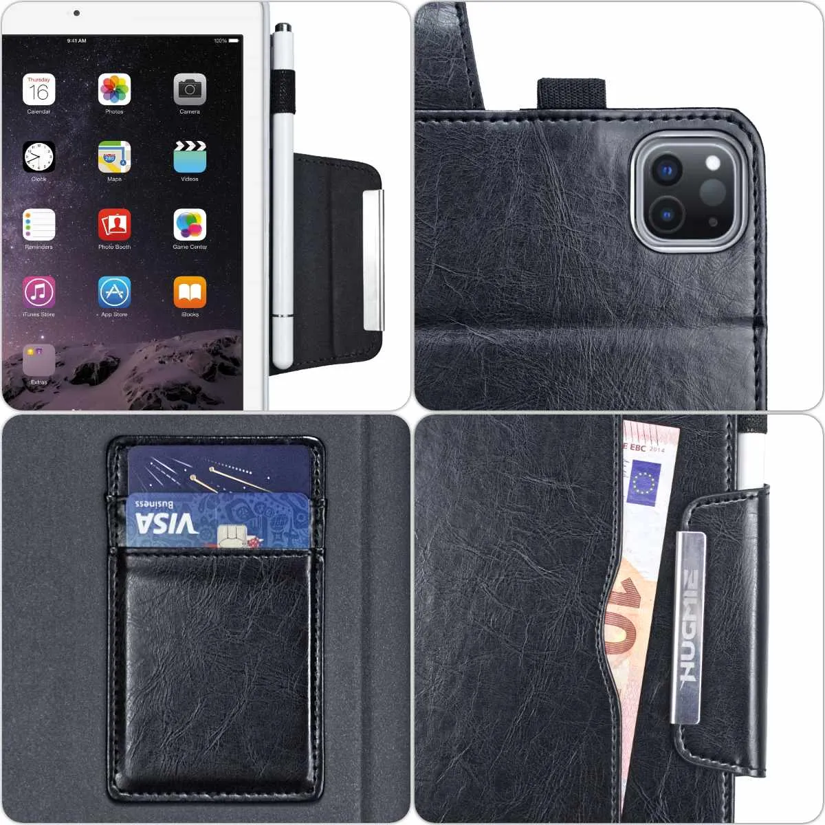 Hugmie® Neoteric Series Samsung Tab A7 T500 Leather Folio Case