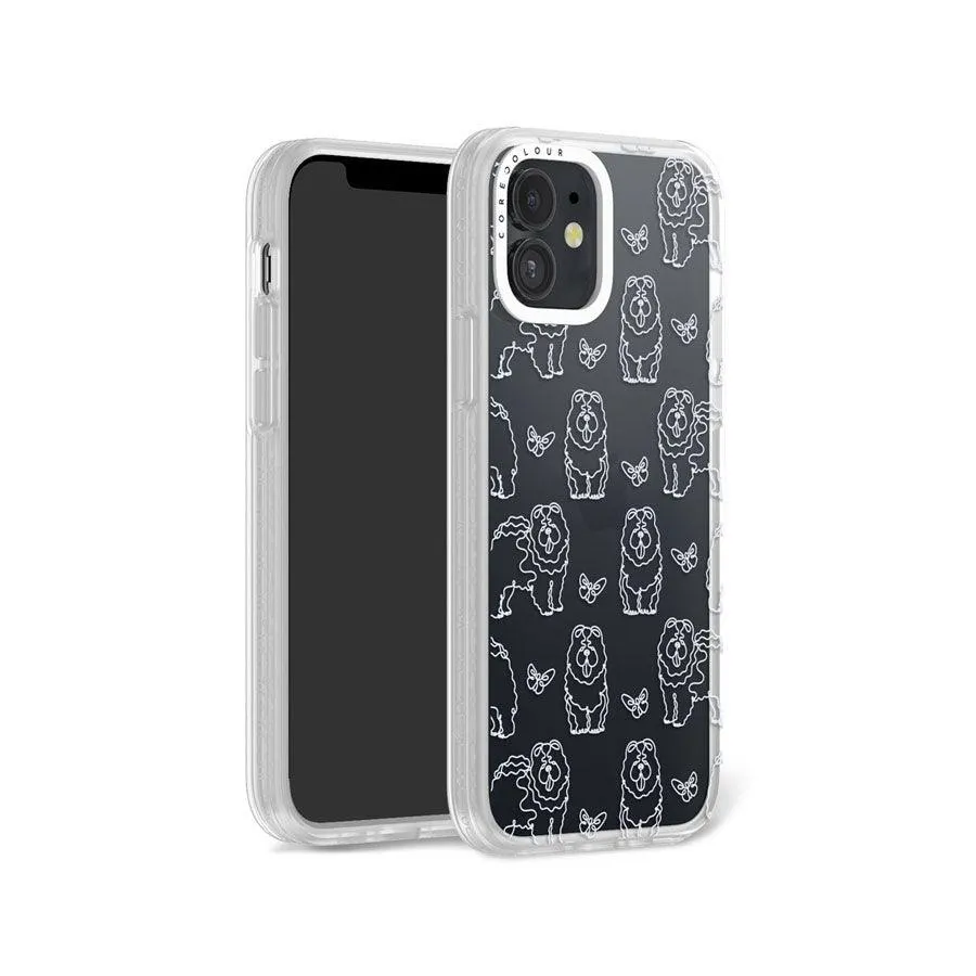 iPhone 12 Chow Chow Minimal Line Phone Case