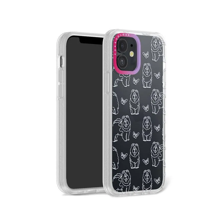 iPhone 12 Chow Chow Minimal Line Phone Case