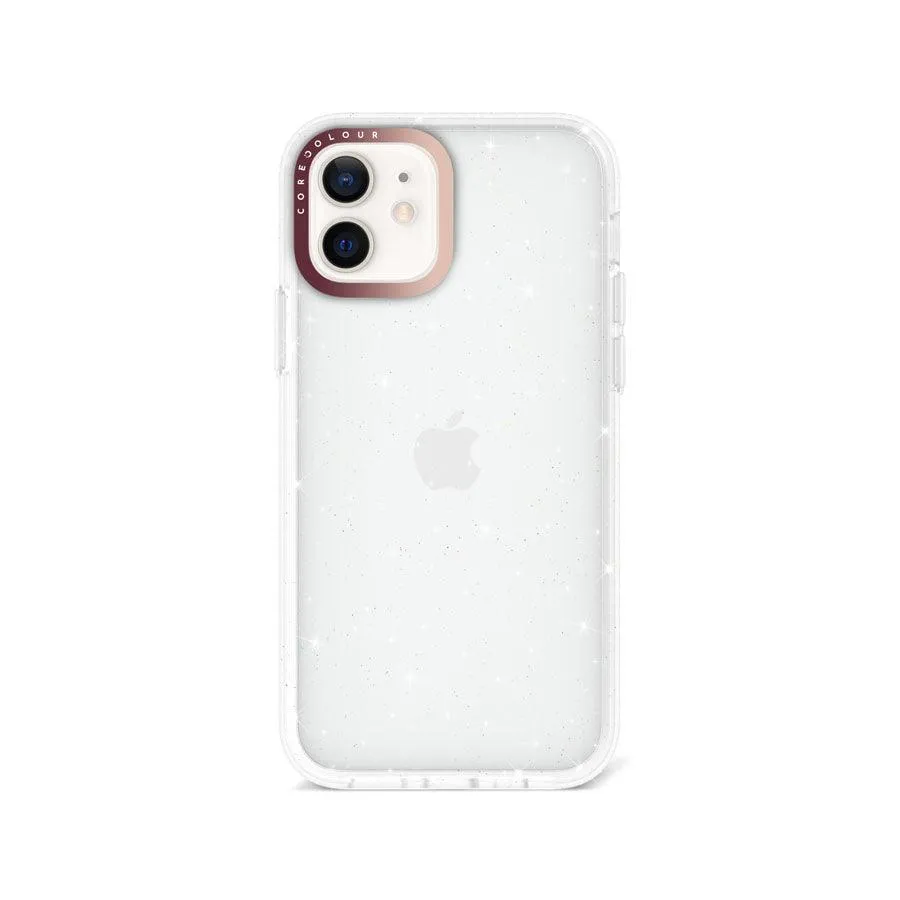 iPhone 12 Glitter Clear Glitter Phone Case