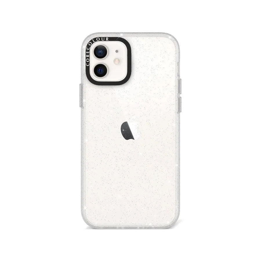 iPhone 12 Glitter Clear Glitter Phone Case