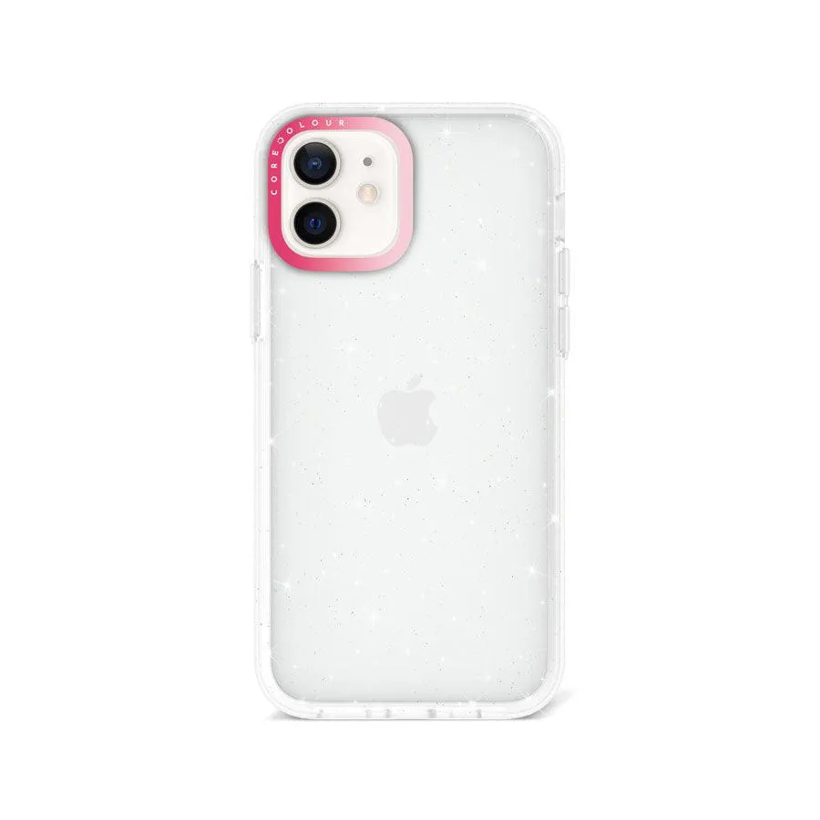 iPhone 12 Glitter Clear Glitter Phone Case