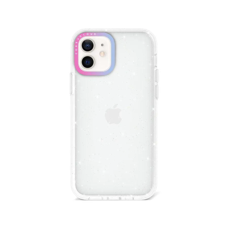 iPhone 12 Glitter Clear Glitter Phone Case