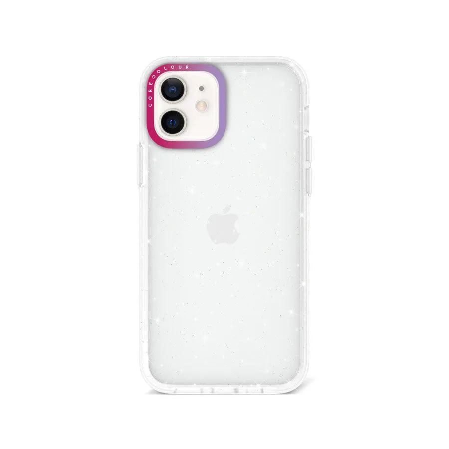 iPhone 12 Glitter Clear Glitter Phone Case