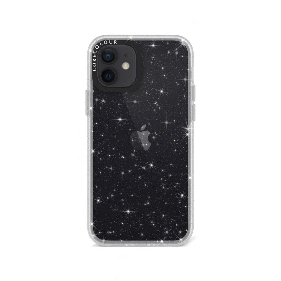 iPhone 12 Glitter Clear Glitter Phone Case