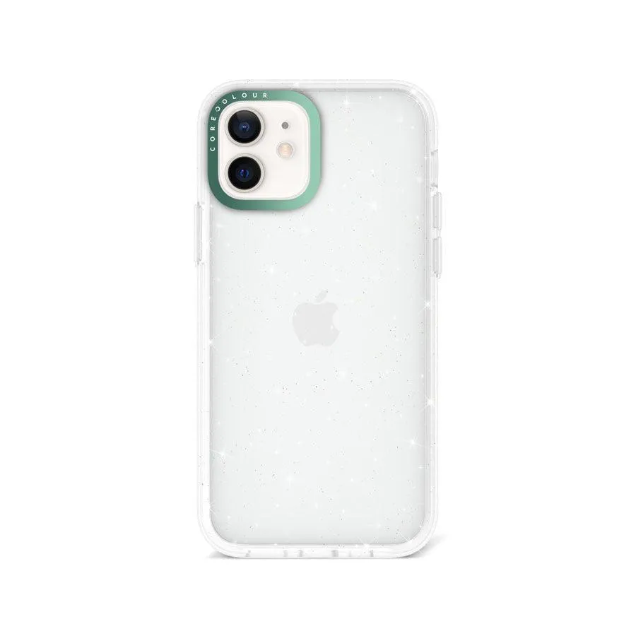 iPhone 12 Glitter Clear Glitter Phone Case