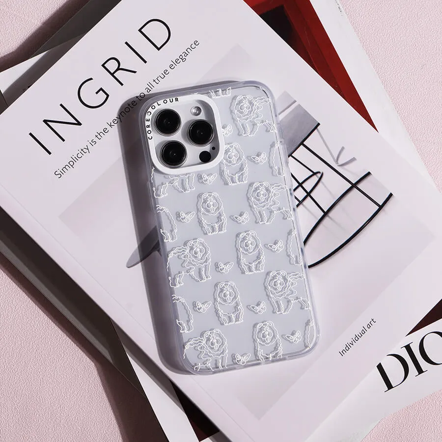 iPhone 12 Pro Max Chow Chow Minimal Line Phone Case Magsafe Compatible