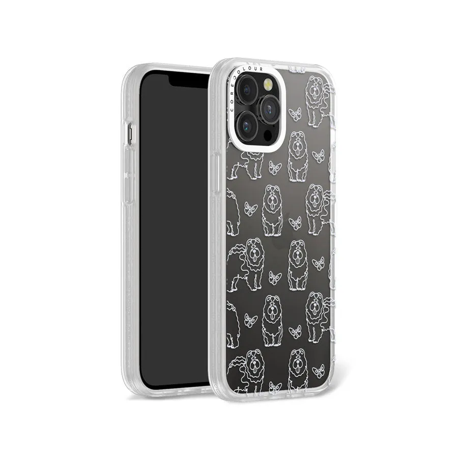 iPhone 12 Pro Max Chow Chow Minimal Line Phone Case Magsafe Compatible