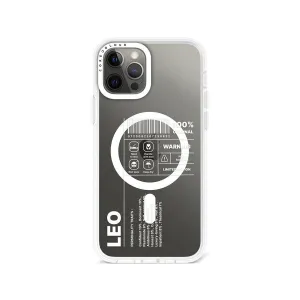 iPhone 12 Pro Max Warning Leo Phone Case MagSafe Compatible