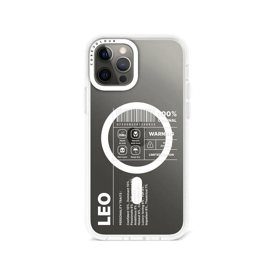 iPhone 12 Pro Max Warning Leo Phone Case MagSafe Compatible