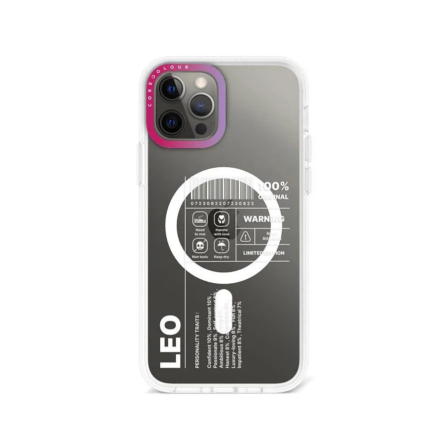 iPhone 12 Pro Max Warning Leo Phone Case MagSafe Compatible