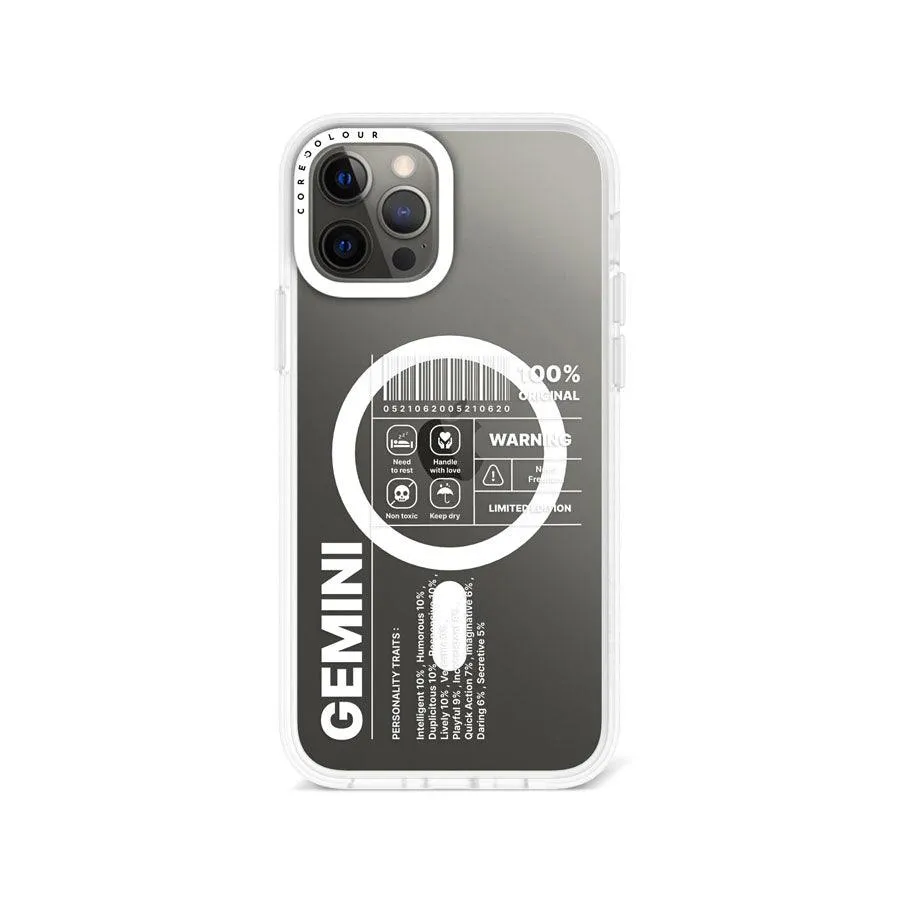 iPhone 12 Pro Warning Gemini Phone Case MagSafe Compatible