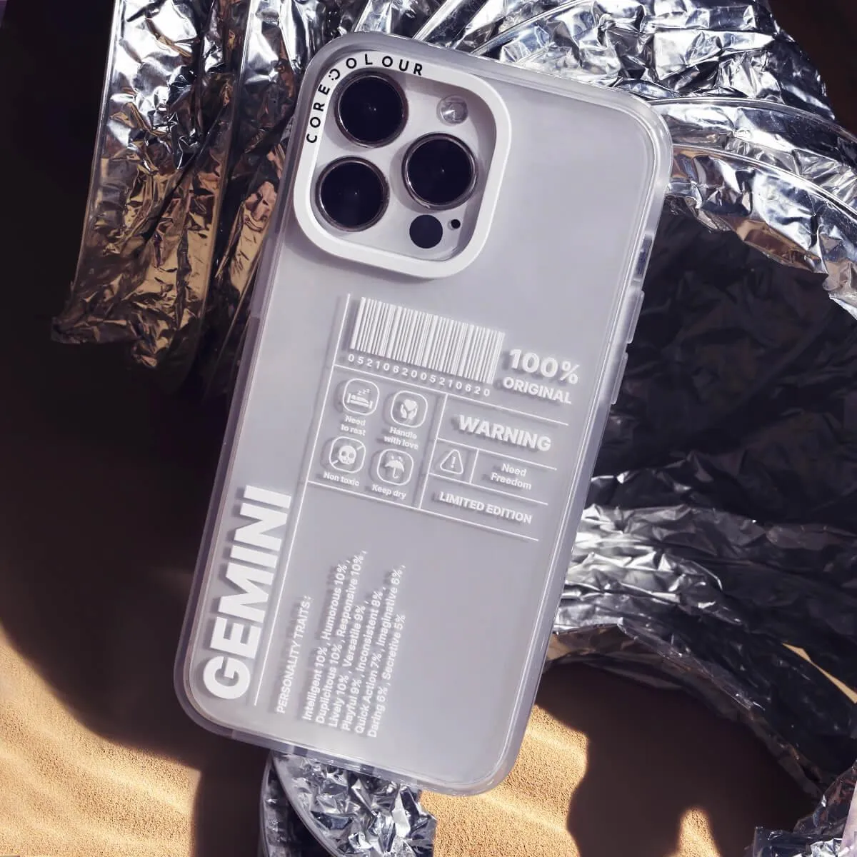 iPhone 12 Pro Warning Gemini Phone Case MagSafe Compatible