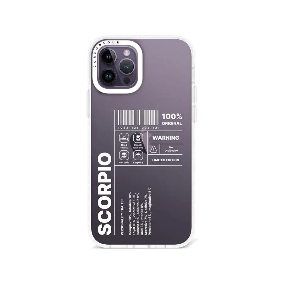 iPhone 12 Pro Warning Scorpio Phone Case