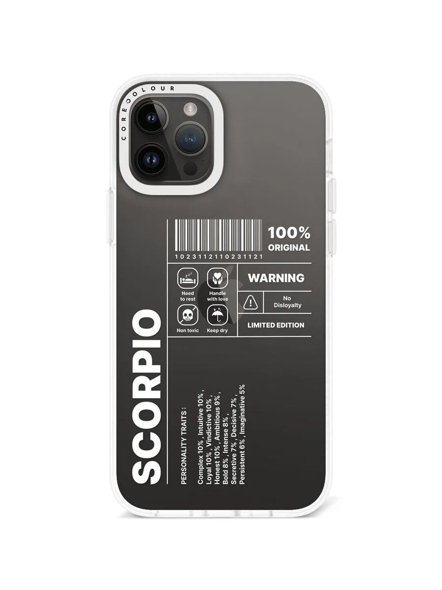 iPhone 12 Pro Warning Scorpio Phone Case