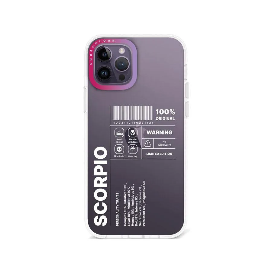 iPhone 12 Pro Warning Scorpio Phone Case
