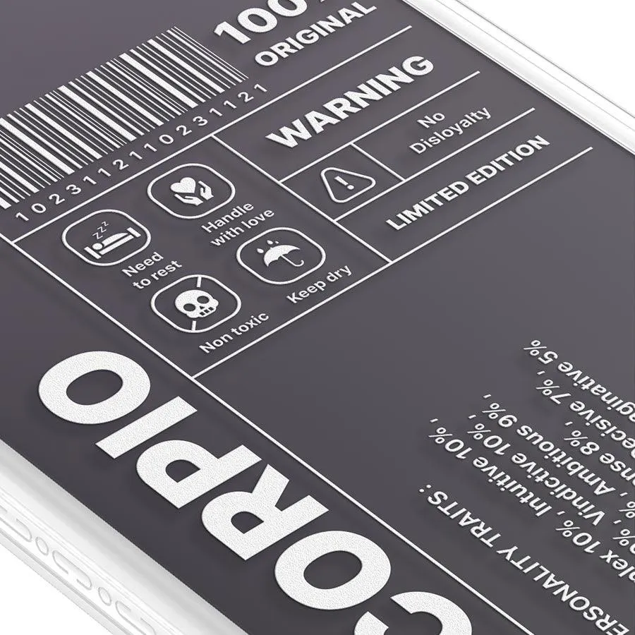 iPhone 12 Pro Warning Scorpio Phone Case