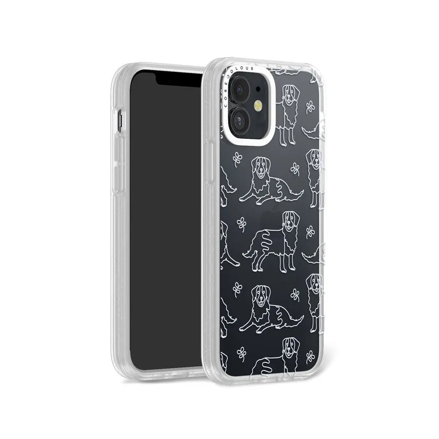 iPhone 12 Sausage Dog Minimal Line Phone Case Magsafe Compatible