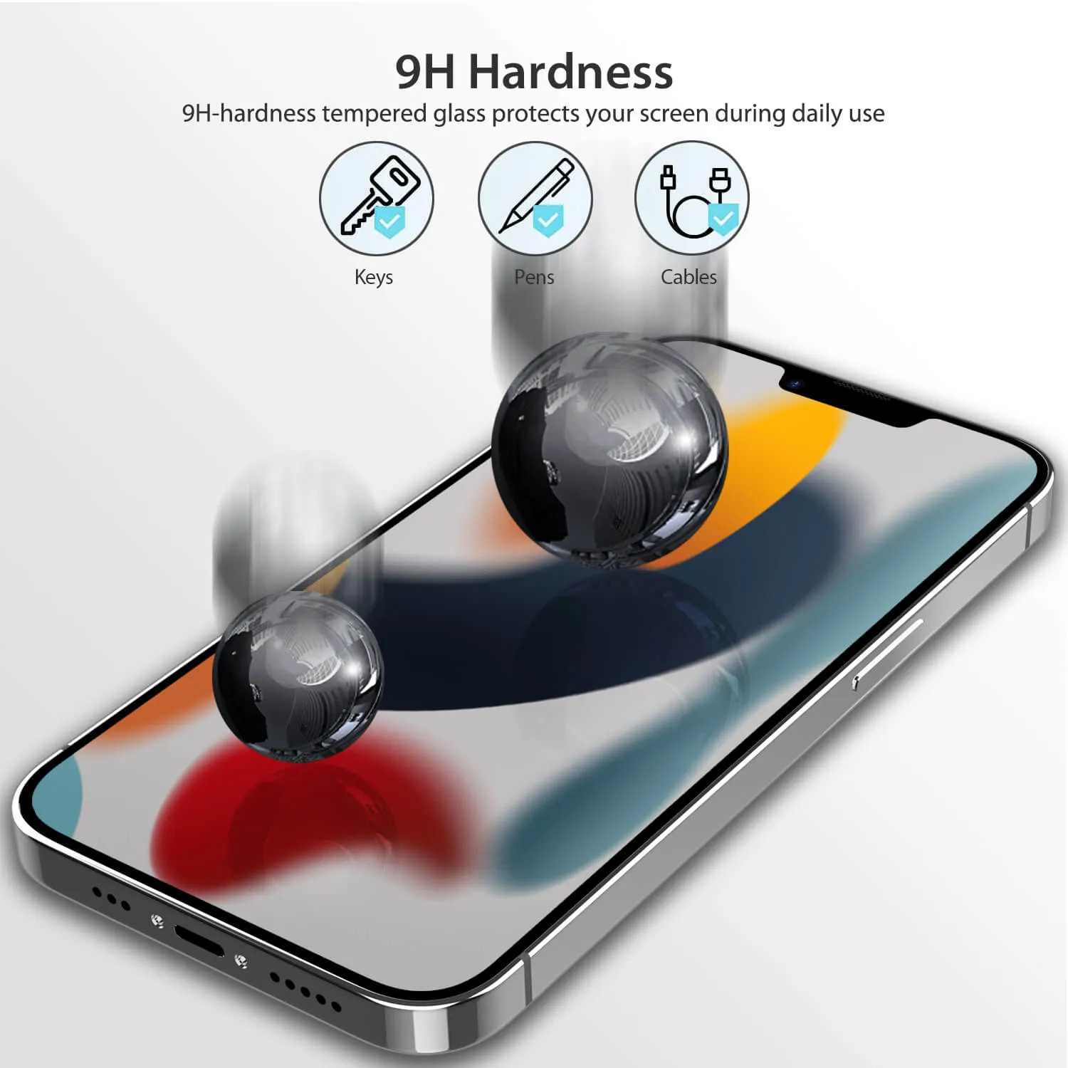 iPhone 13 Pro Max Privacy Glass Screen Protector 2 Pack