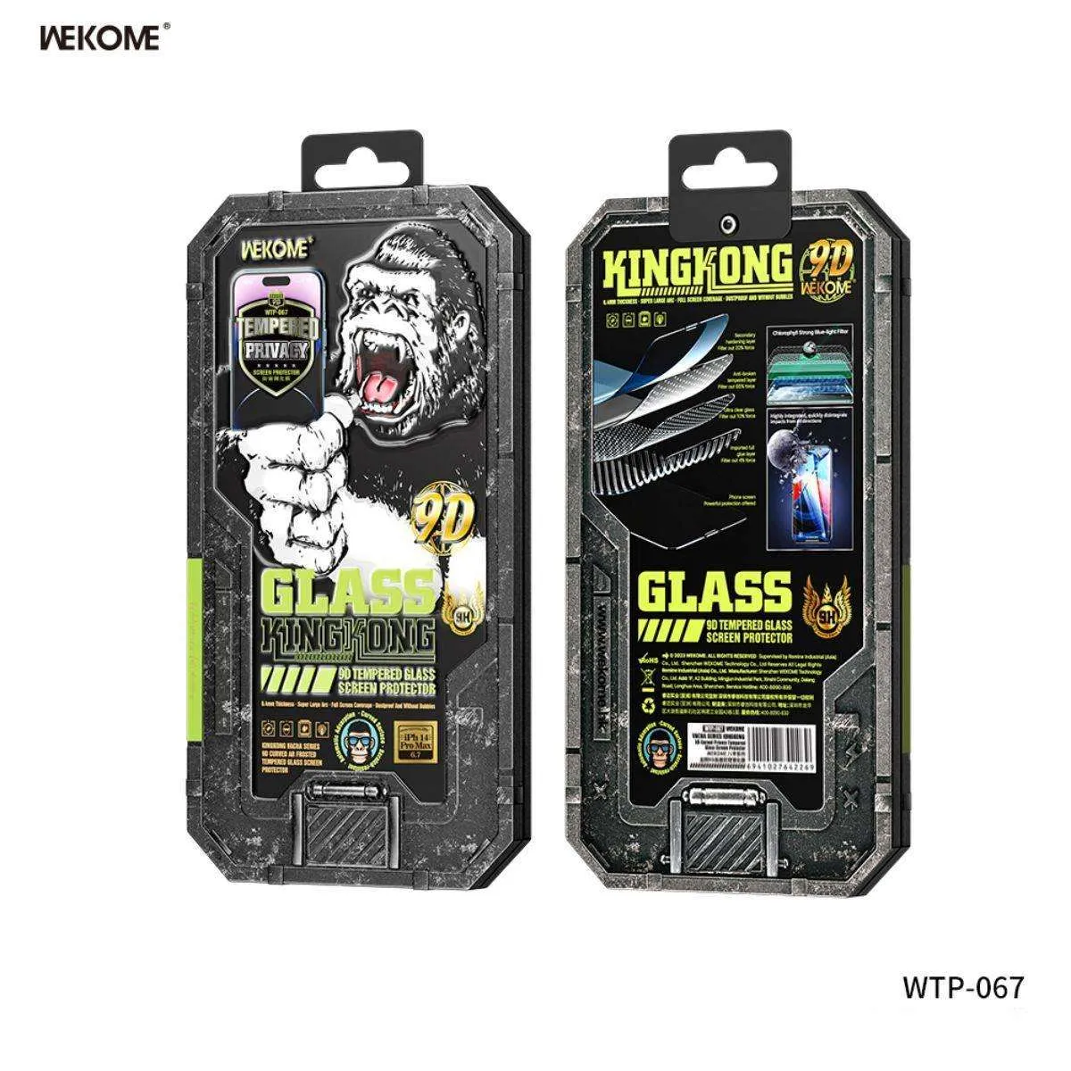iPhone 14 WEKOME 9D Curved Privacy Tempered Glass Screen Protector WTP-067