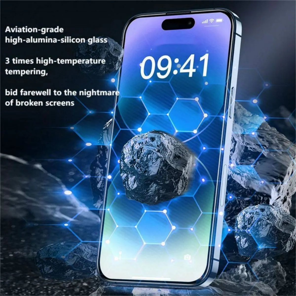 iPhone 15 Pro WEKOME 9D Curved Privacy Tempered Glass Screen Protector WTP-082