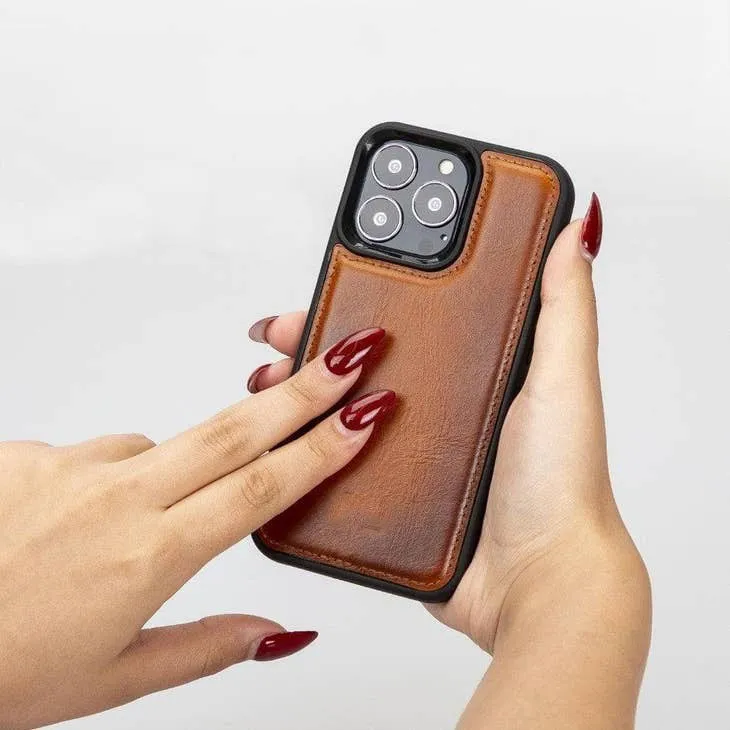 Jeffrey Apple IPhone 13 Series Leather Case With Flexible Back Cover (Set of 4)