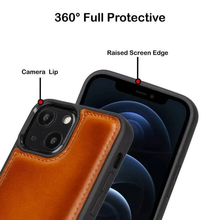 Jeffrey Apple IPhone 13 Series Leather Case With Flexible Back Cover (Set of 4)