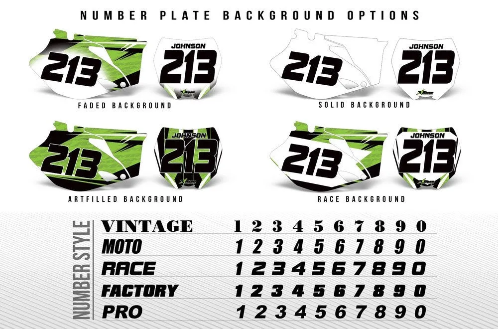 Kawasaki KLX 250 Graphics (1998-2003)