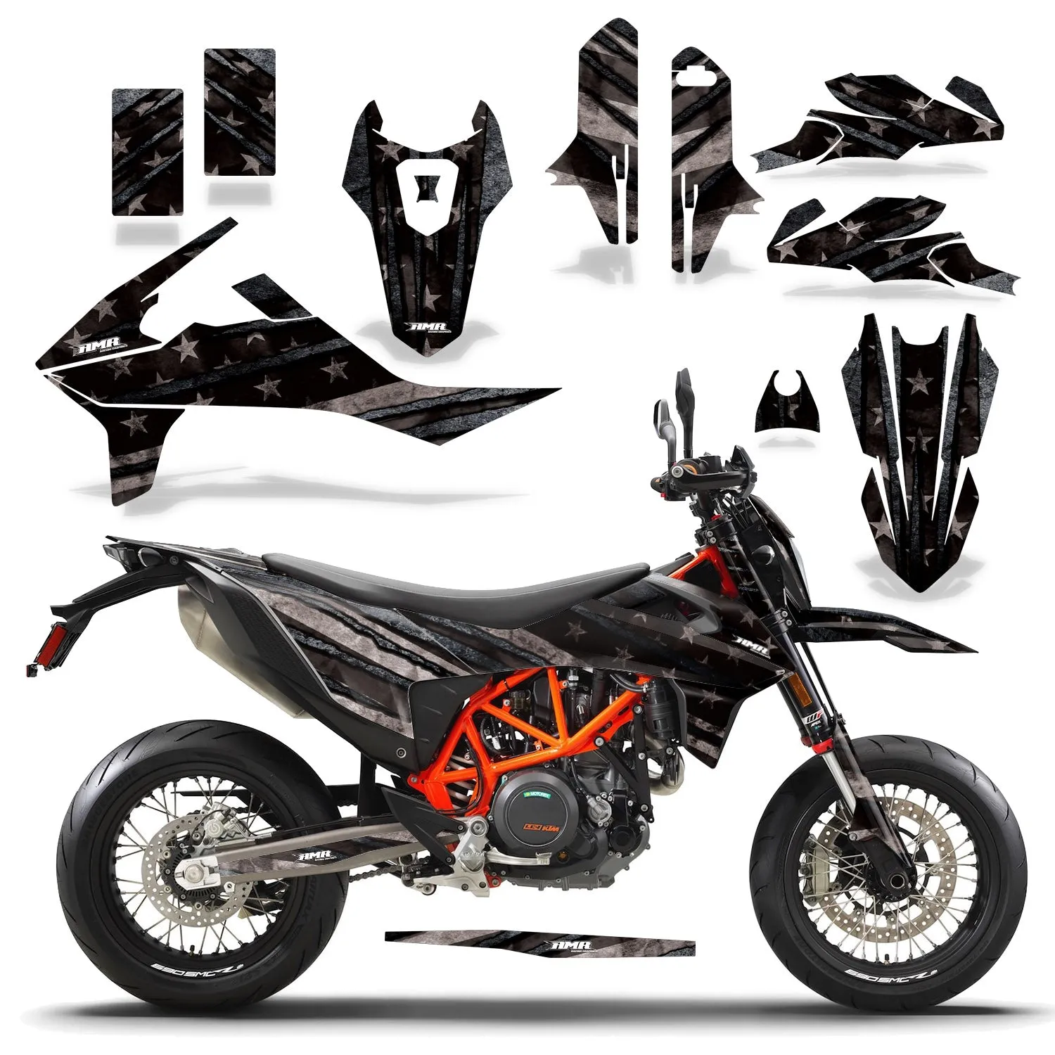 KTM 690 SMC R Bike Graphic Decal Kit (2019-2023)