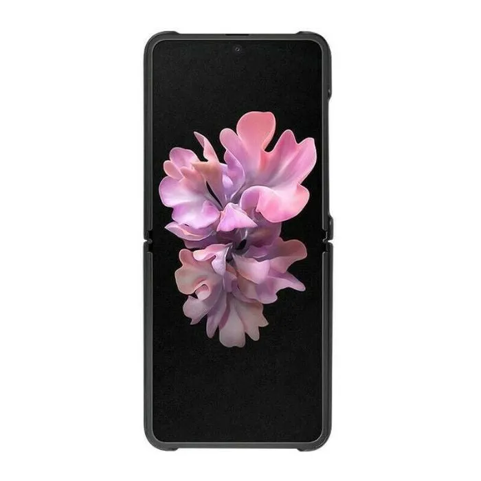 Leather Case For Galaxy Z Flip - Black