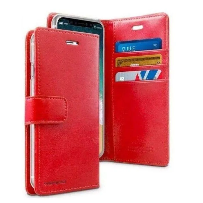 Mercury Blue Moon Diary Case for iPhone 12 Pro Max - Red