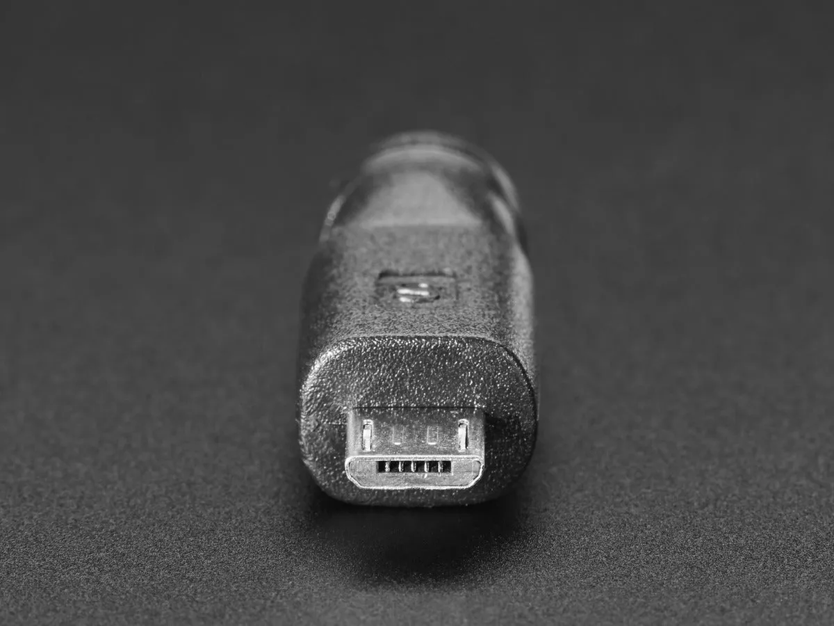 MicroUSB to 5.5/2.1mm DC Barrel Jack Adapter