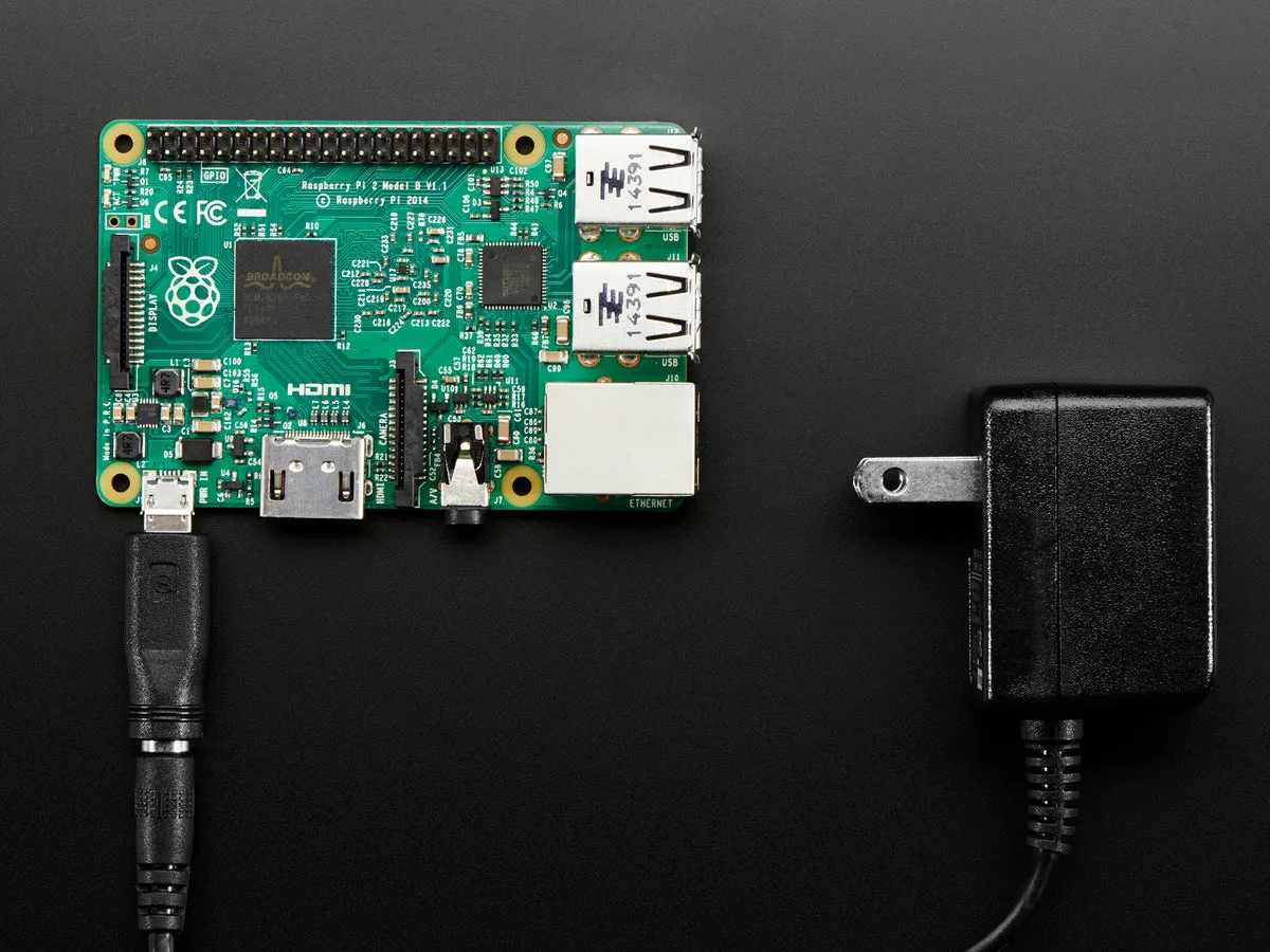 MicroUSB to 5.5/2.1mm DC Barrel Jack Adapter