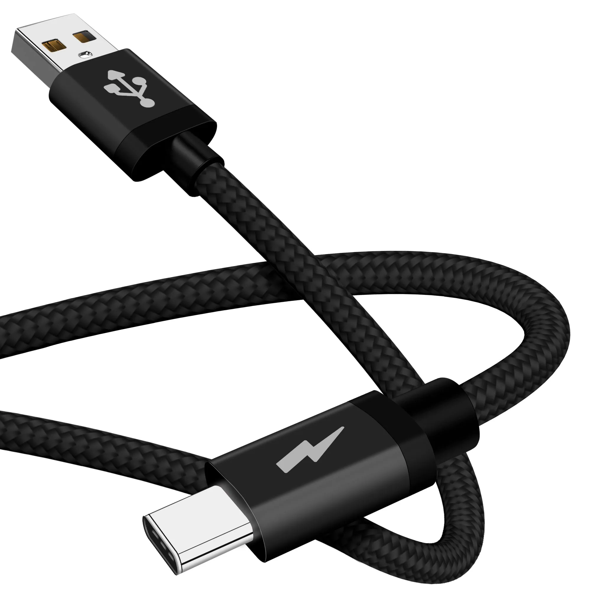 Premium Quality Braided USB Type C Cable for Charger and Data Sync