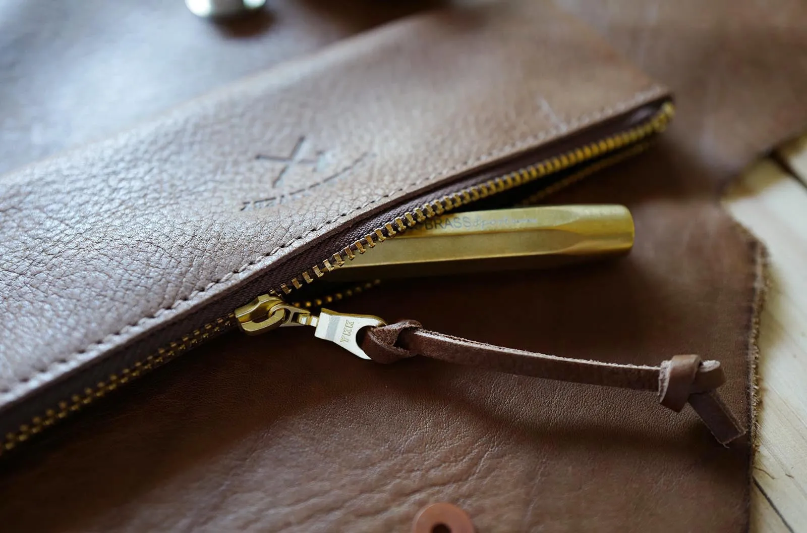 Small Leather Case - Brown