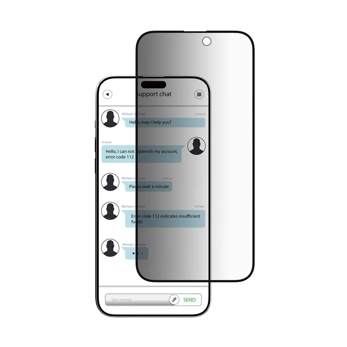 SwitchEasy Glass Privacy Screen Protector for iPhone 15 Series