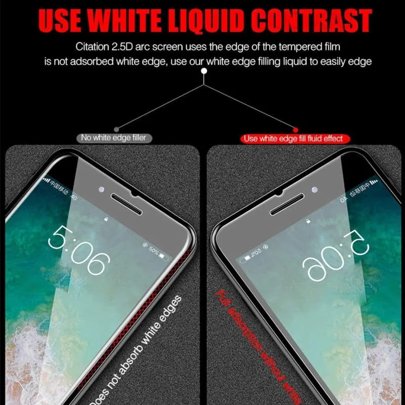 Tempered Glass  Full Cover for iPhone