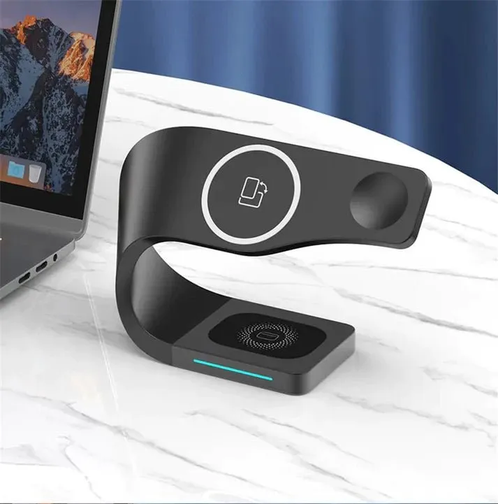 The Curve - 3 in 1 Wireless Charging Station