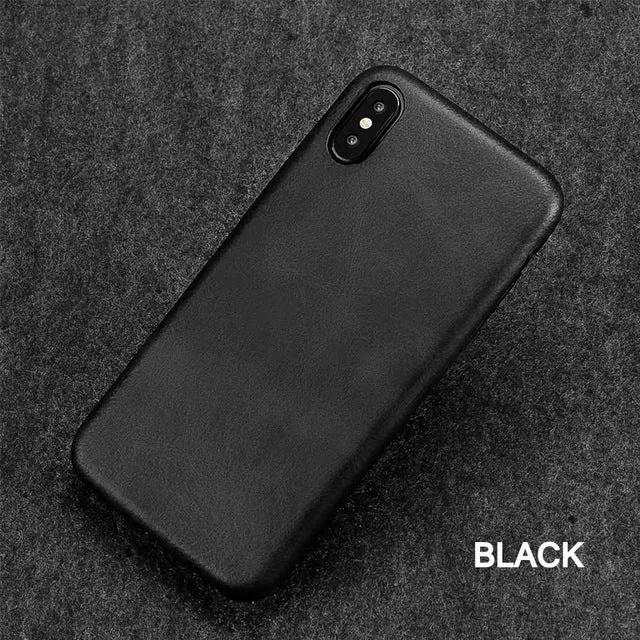 Ultra Thin Phone Cases For iPhone 6S 6 7 8 Plus XS Max Cover Leather Skin Soft TPU Silicone Case For iPhone XR X Shell