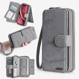 Wallet Case for iPhone 15/16 Series Magnetic Detachable Wallet Purse