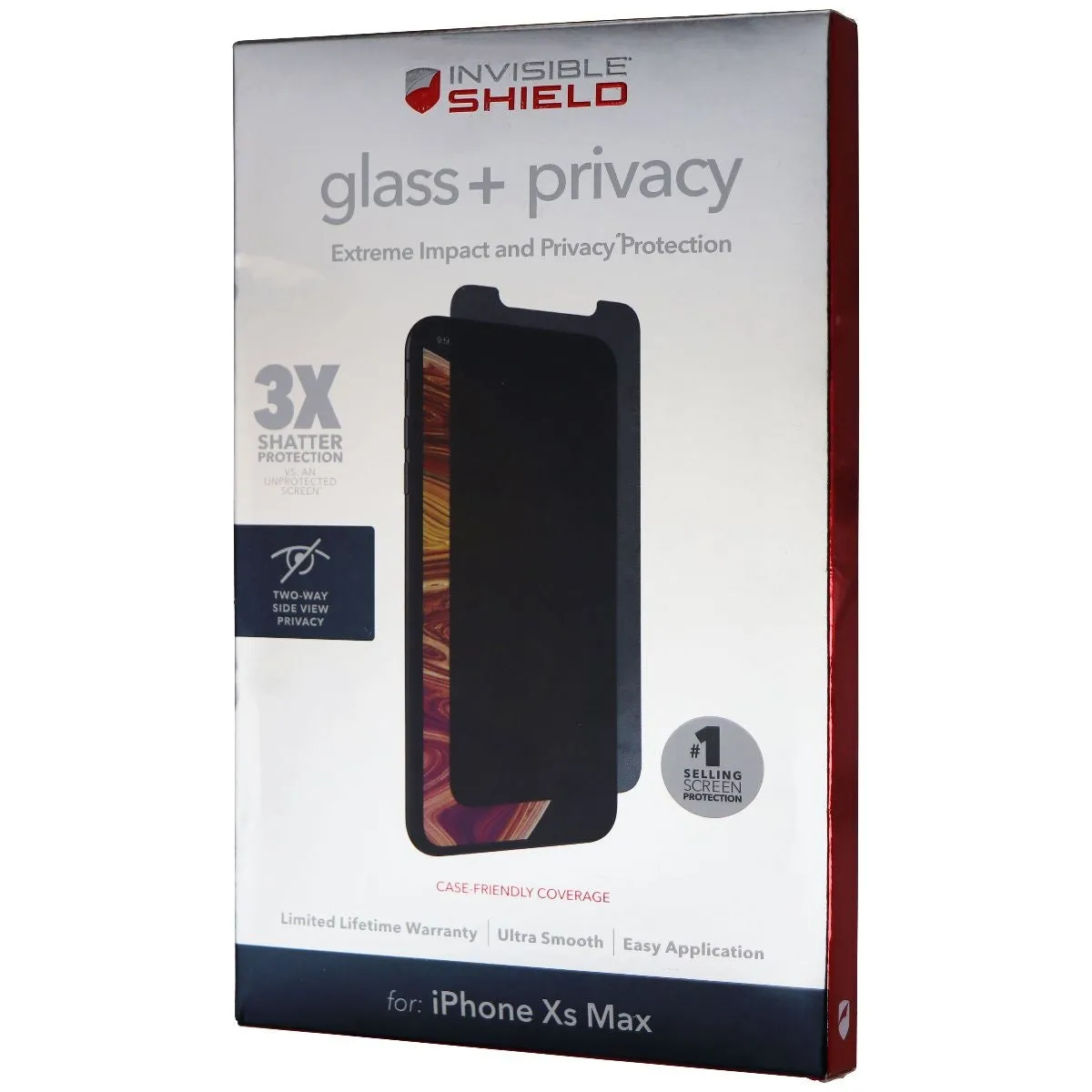 ZAGG InvisibleShield (Glass   Privacy) Screen Protector for Apple iPhone Xs Max
